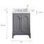Ensemble de meuble-lavabo simple 24 po Bernardo-209273508