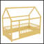 Twin Size Floor Wooden Bed-1502329043