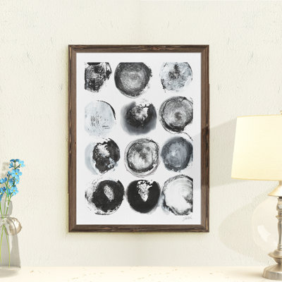 " B&W Imprint II " by Jodi Fuchs Acrylic Painting