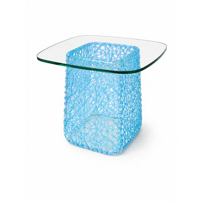 Table basse moderne en verre trempé Dieu