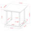 Ensemble de tables basses en acier bleu 47,25 po Kiven-105323253-127448548