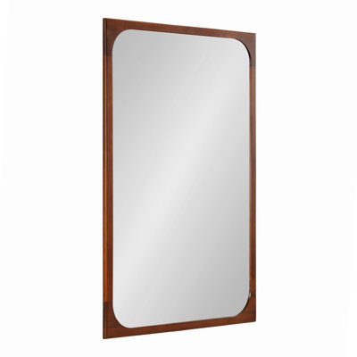 Iyonnah Solid Wood Frame Rectangle Wall Mirror