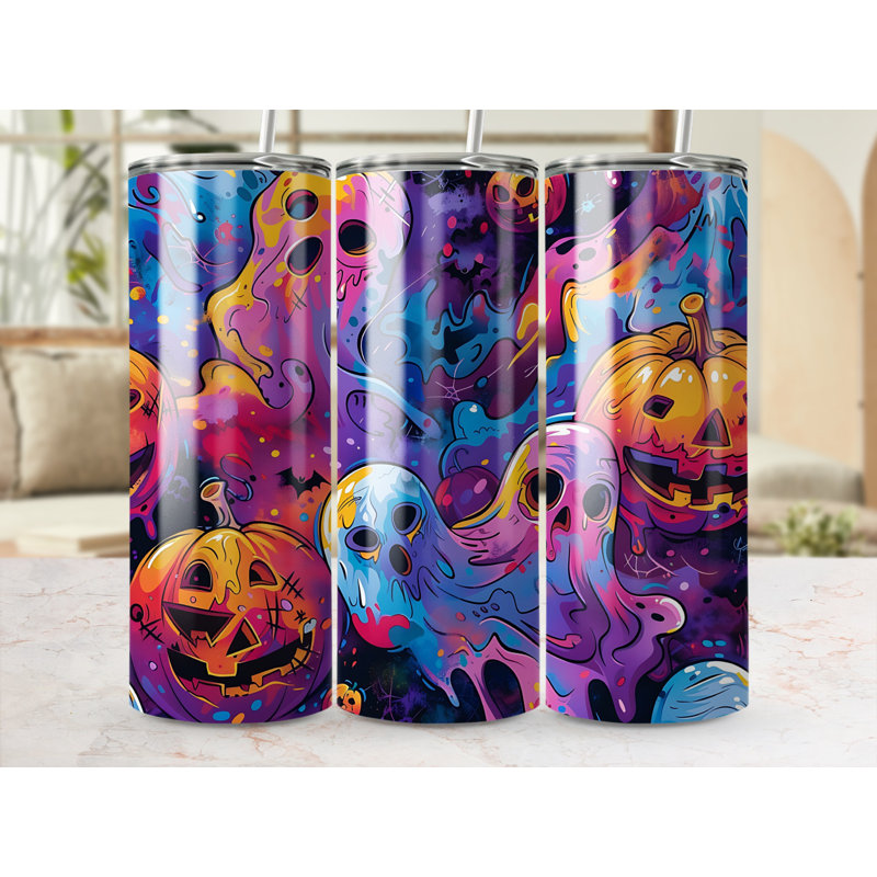 Choose Handmade Tumblers 591ml Vacuum Insulated Stainless Steel (18/8) Travel Tumbler with Straw