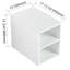 Meuble-lavabo à fermeture en douceur 60 po avec lavabo et petites tablettes de rangement