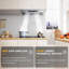 Hotte de cuisine encastrable 42 pouces 900 CFM en acier inoxydable avec contrôle des mouvements et garantie à long terme-118019023