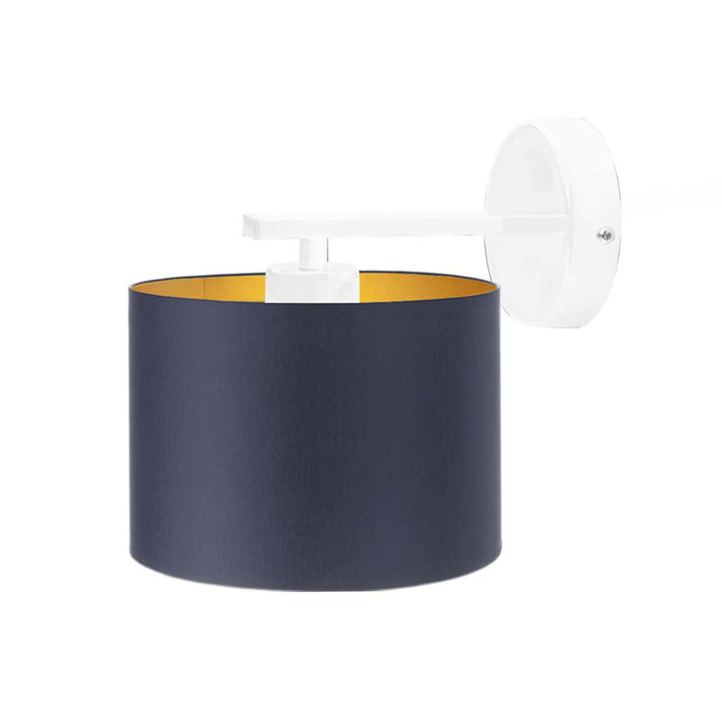 Artis Steel Armed Sconce, Purple, White