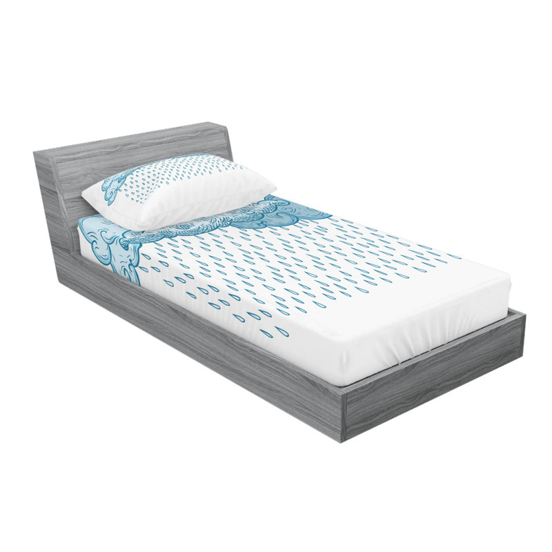 Microfiber Sheet Set, Twin XL Sheet Set with Fitted Sheet