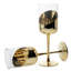 Brass Tone 414ml Cylindrical Wine Glass