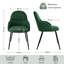 Antin Upholstered Dining Chair With Ergonomic Back And Metal Legs-1941778402