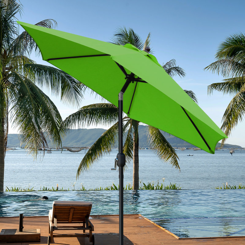 Parasol de marché inclinable 90 po Keiwarren, Vert gazon