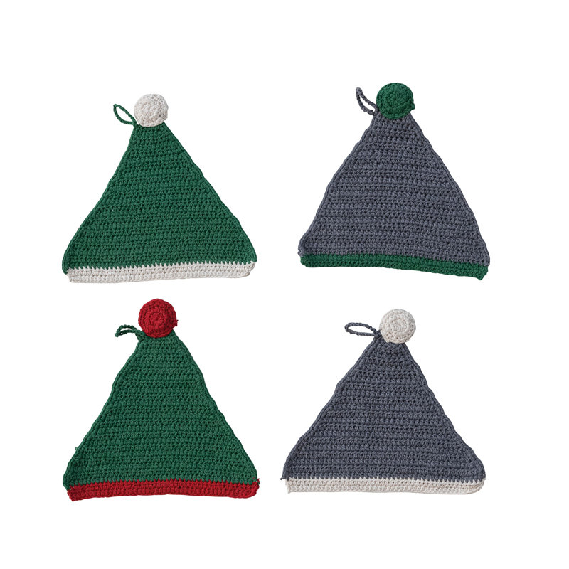 Crocheted Cotton Hat Pot Holder
