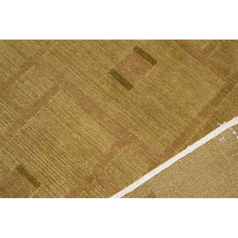 Hand-Knotted High-Quality Gold Area Rug