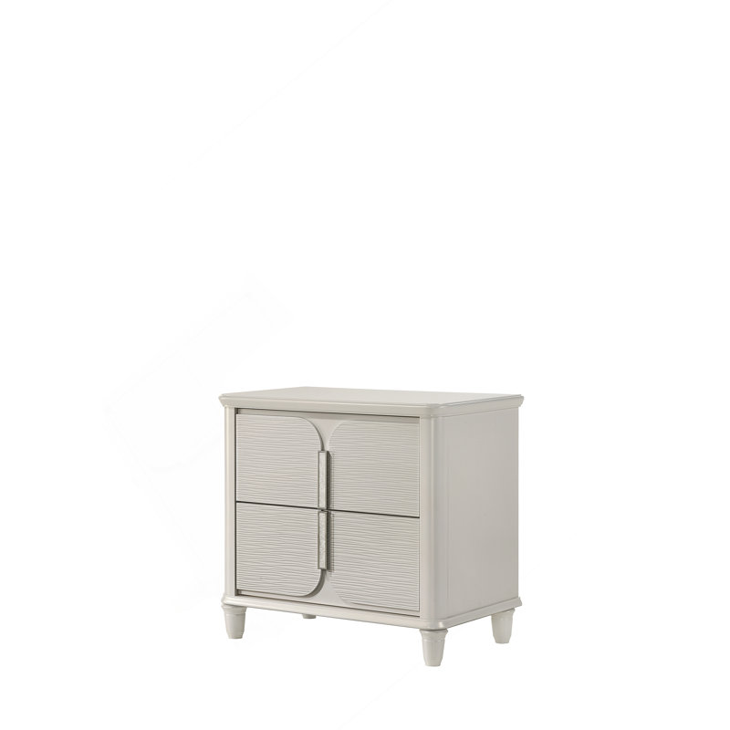 Table de chevet avec rangement fonctionnel et fonctionnement en douceur des tiroirs, conçue pour la durabilité et la décoration de chambre polyvalente