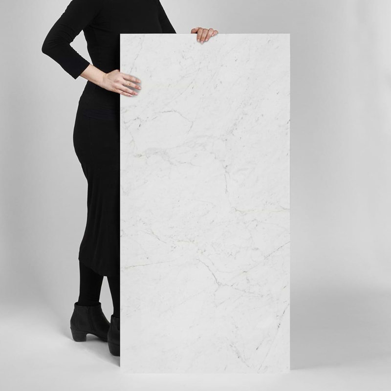 Dreamstone 24X48 Polished Porcelain Tile, Carrara Giola Polished