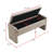 Modern Bed End Bench with Storage,Upholstered Large Foot Rest Stool, Comfy Window Vanity Bench for Living Room,Bedroom,Dorm,Coffee Table,Linen -1041800606
