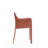 Bencion Vegan Leather Upholstered Metal Side Chair in Clay-60170494
