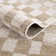 Jasha Checkered Beige/Brown Area Rug