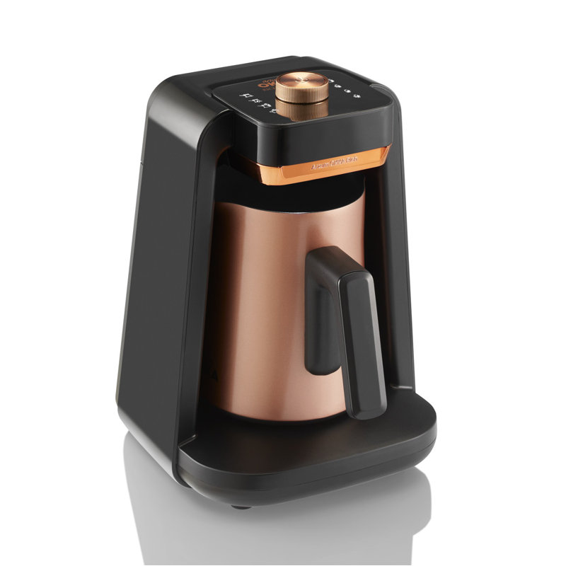 Arzum Okka Rich Spin Pro Turkish Coffee And Hot Beverage Maker, Velvetiser, Milk Frother, 120v, 5 Cups, Stainless Steel Cooking Pot