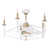 Satin Brass with White Blades selected