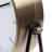 Stiles Swivel Tabletop Silent Sweeping Analogue Quartz Metal Clock with Mirror