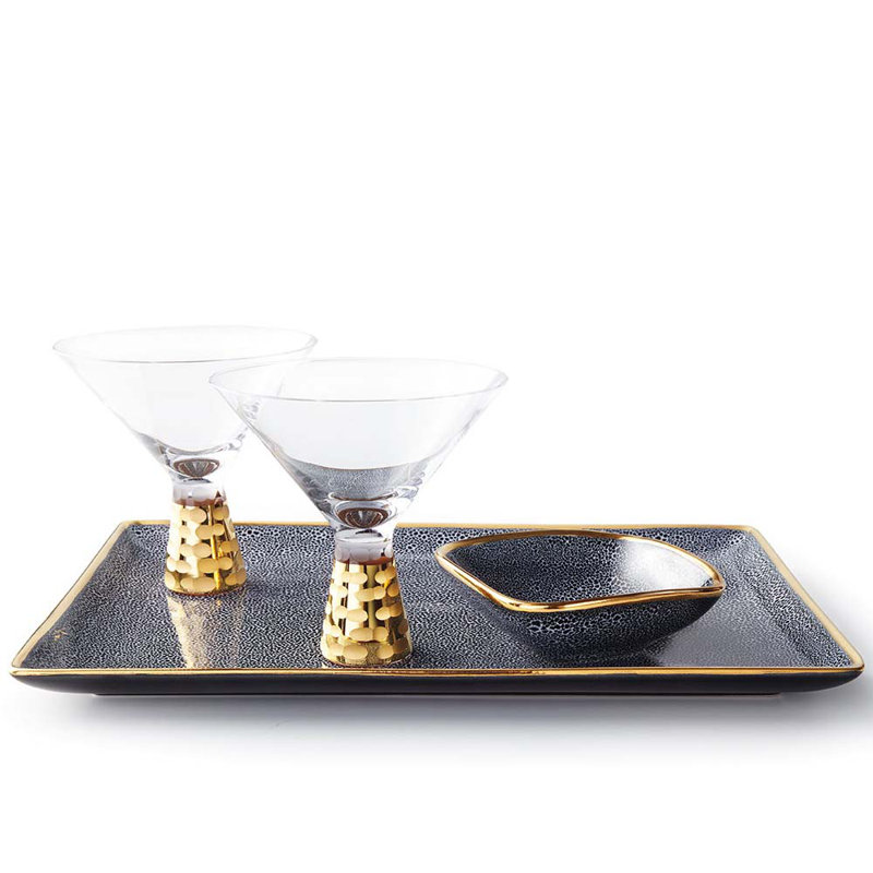 Truro 8oz. Martini Glass Set, Gold
