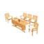 Hari Outdoor 6 - Piece Teak Dining Set