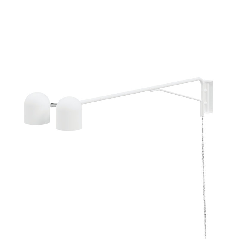 Lampe à bras pivotant tandem, Blanc
