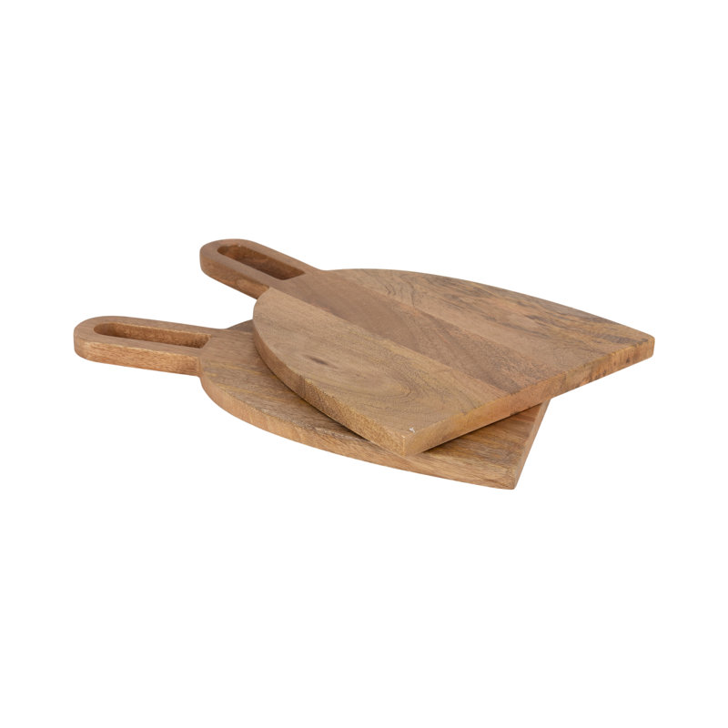 Greenebaum Crosston Solid Wood Tray - Set of 2