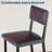 Dining Table Set for 4 – 5-Piece Counter Height Table with 4 Upholstered Bar Stools, Footrest & Corner Protector for Kitchen, Apartment-891730584-891730587