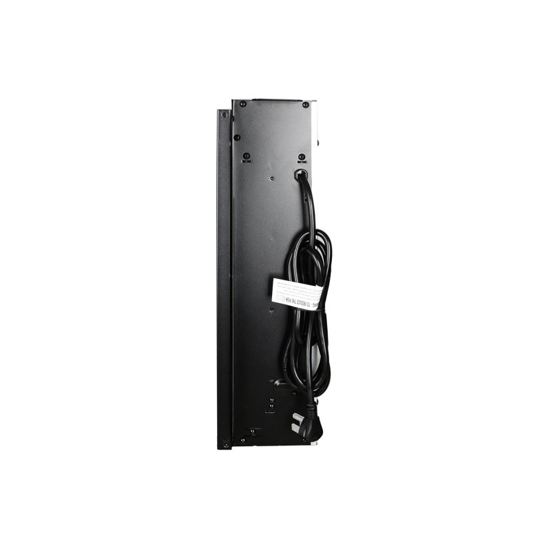 Foyer électrique 26 pouces - Chaufferette ultra mince avec bûche et flamme réaliste, minuterie à télécommande, protection contre la surchauffe, chaleur de 1400 W, 11 plages de température, gain de place