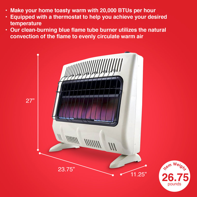 Mr.Heater Propane Radiator Space Heater, 20000
