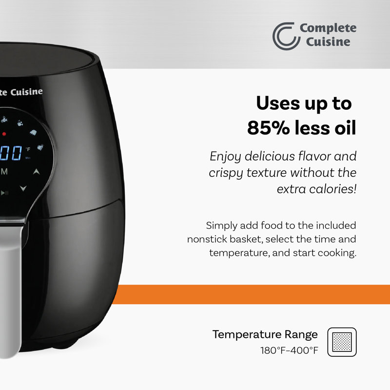 Complete Cuisine CC-5300-DG-AF 5.3-Quart Digital Air Fryer