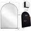 Armoire encastrée de 24 po x 36 po en métal noir mat pour salle de bain avec miroir et tablette réglable-1027556447