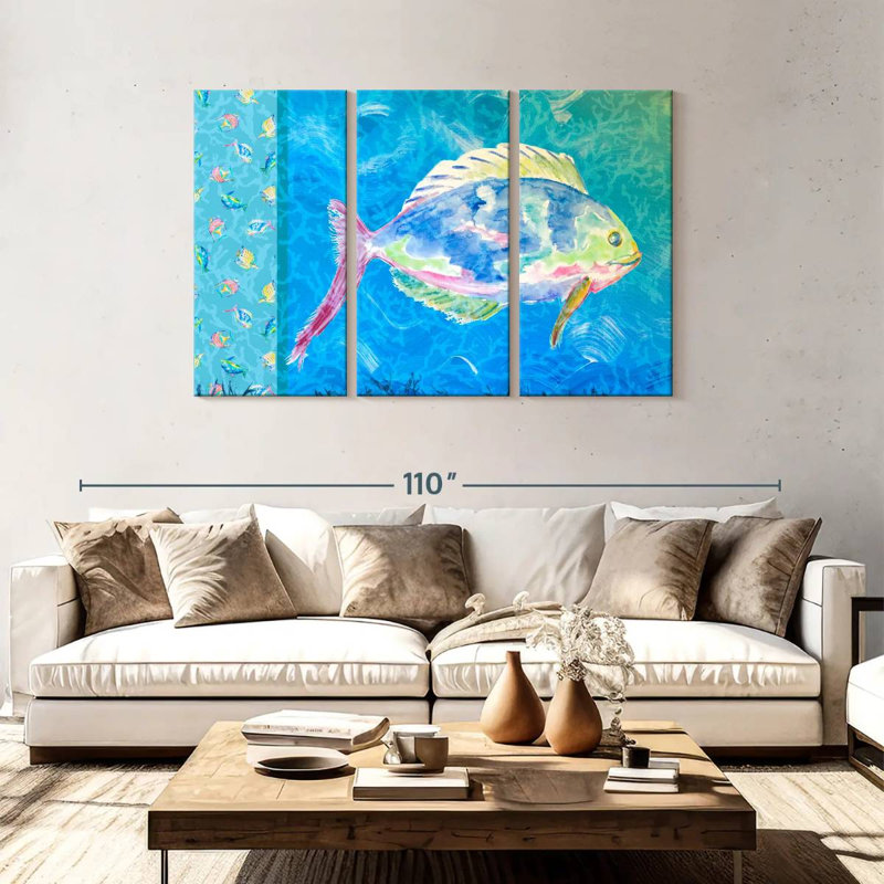 Brampt Under The Sea I, 48" H x 74" W