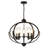 5 - Light Circle Candlelight Glass Chandelier-2113671918