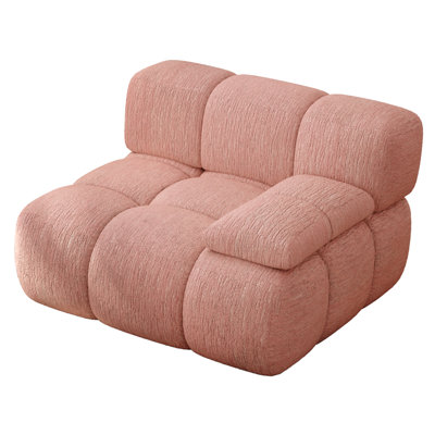 39.5" Wide Compression Corduroy Corner Single Seat for Living Room (Set of 1)