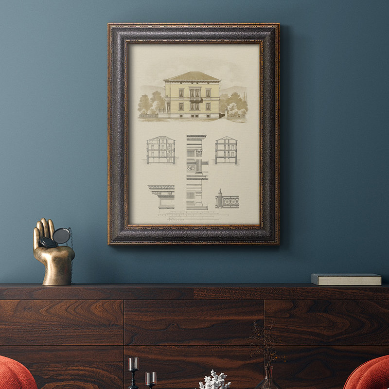 Toile encadrée de qualité supérieure Estate and Plan II - prête à être accrochée, H 20 po x l 16 po x P 2,5 po