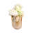 Ruffled Sculptural Glass Vase for Table Home Decor - Modern Tall Flower Vase Accent for Living Room or Tabletop Styling - Orange-106599675-106599674