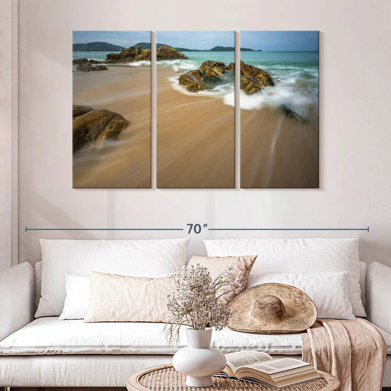 Vagues de plage portoricain Gillard, H 32 po x l 50 po