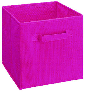 Fabric Decorative Basket, Fuchsia