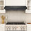 Hotte sous un meuble 30 pouces 600 CFM en acier inoxydable, convertible à conduit / sans conduit, commande à bouton-poussoir, 3 vitesses ultra-silencieuses, lumières DEL, filtres en maille d'aluminium à 5 couches et filtres à charbon, noir