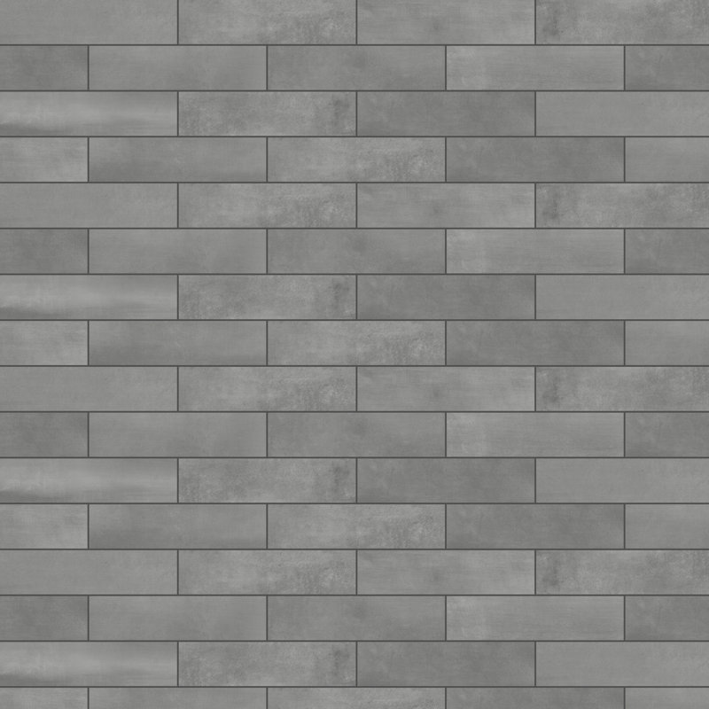 Le Leghe Subway 3 in. x 12 in. Matte Porcelain  Floor and Wall Tile, Platino Gray