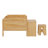 Multi-functional Bed with Study Desk and Matching Stool-776566174