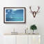 White Sailboat in the Open Ocean - Picture Frame Painting Print-55612990-55612992