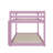 Rubber Wood Twin On Twin Ground Bunk Bed Equipped With Ladder-820306806