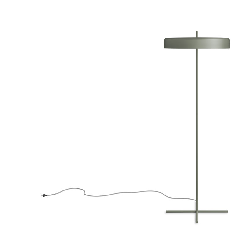 Bobber LED Floor Lamp, Gray Green