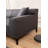 Modern Corner Sofa, Anthracite Color, 57.1 x 98.4 x 33.9 inches | Beech Wood & Chipboard Frame, 100% Polyester Fabric | 28 DNS Grey Foam + Feather Cushions, 2 Pillows Included, Industrial Scandinavian Design, Easy Care-1945237292-1945237293