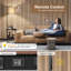 Walnut Finish Floor Lamp With Integrated Table, Drawer, USB Ports, And Remote Control, 4 Colour Temperatures