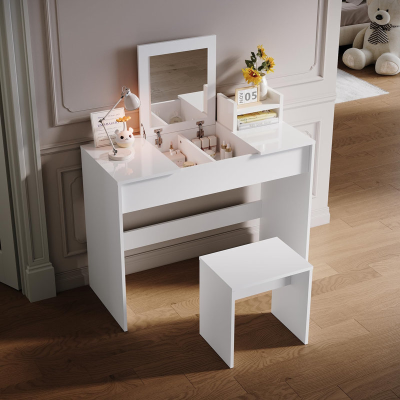Caidance Dressing Table with Mirror