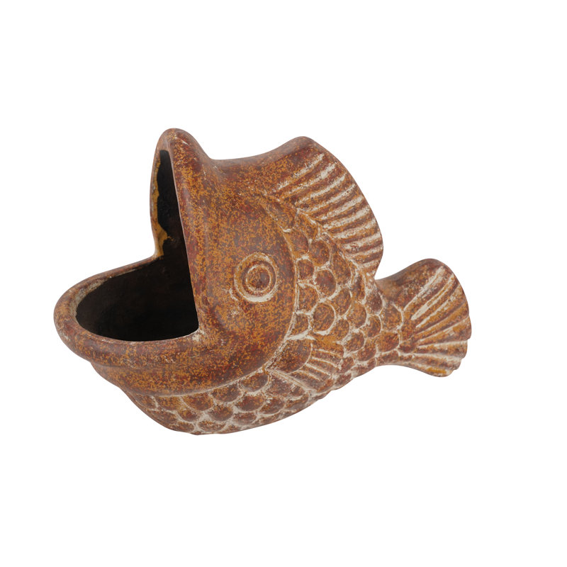 Parkerson Handmade Statue Planter, Red